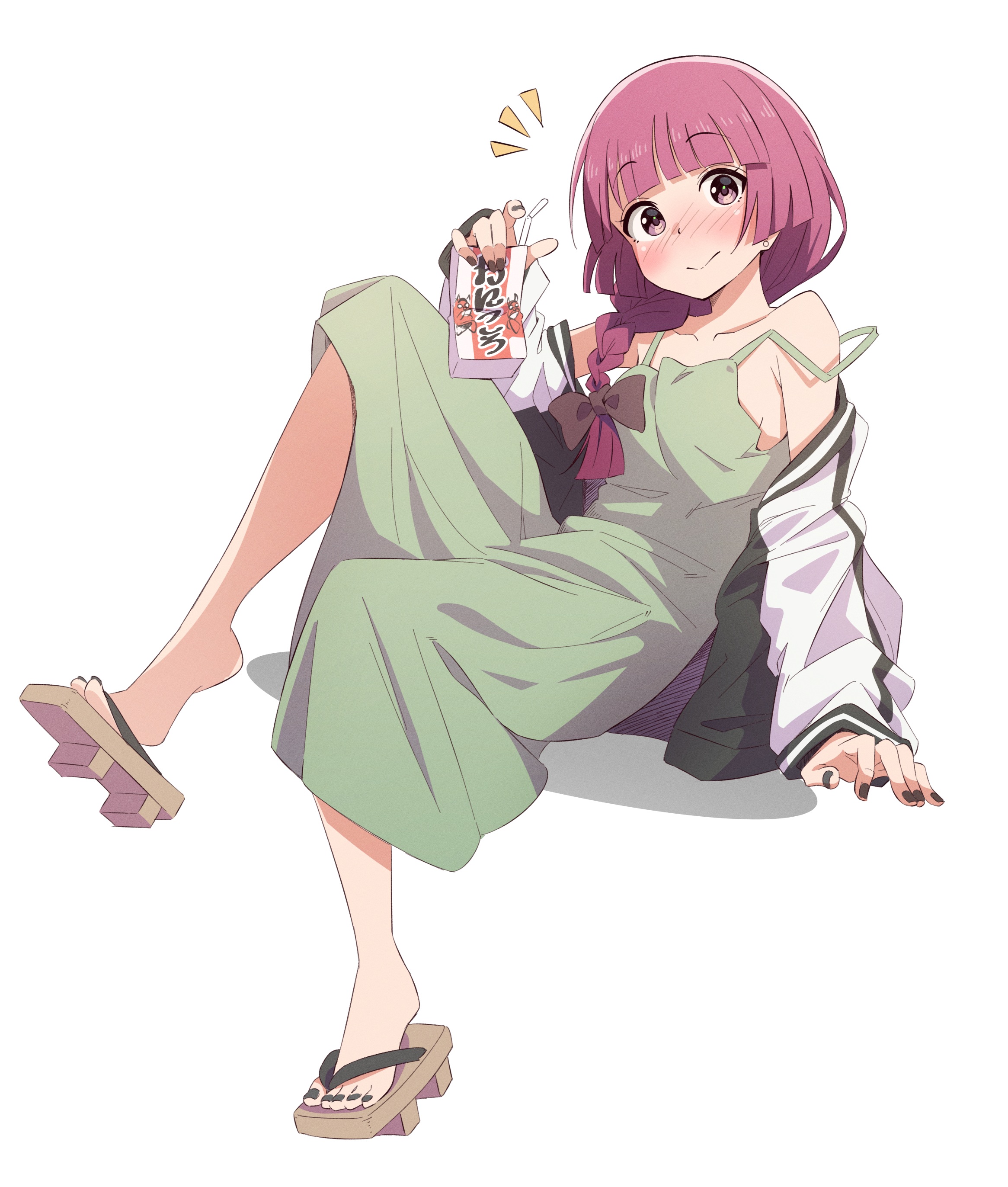 eito12 bocchi the rock! hiroi kikuri dress no bra summer dress ...